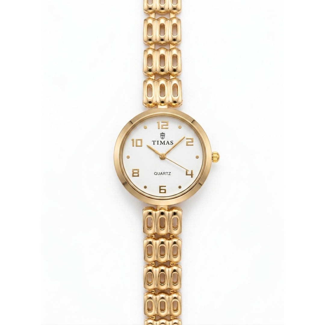 TIMAS Petite Jewelry Edition | Cut-Out Link Bracelet Women's Quartz Watch (AWTL-00277)