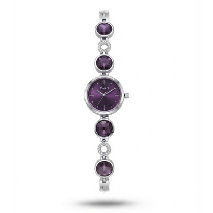 TIMAS Petite Crystal-Gem Edition | Round Gem & Circular Link Women's Jewelry (AWTL-00279)