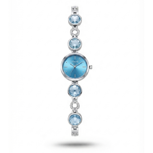 TIMAS Petite Crystal-Gem Edition | Round Gem & Circular Link Women's Jewelry (AWTL-00279)