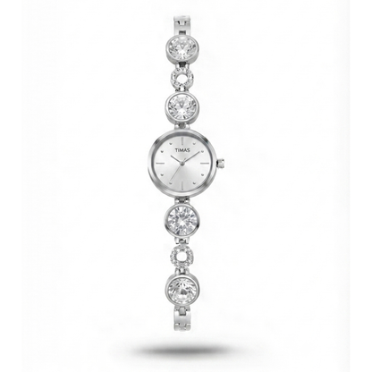 TIMAS Petite Crystal-Gem Edition | Round Gem & Circular Link Women's Jewelry (AWTL-00279)