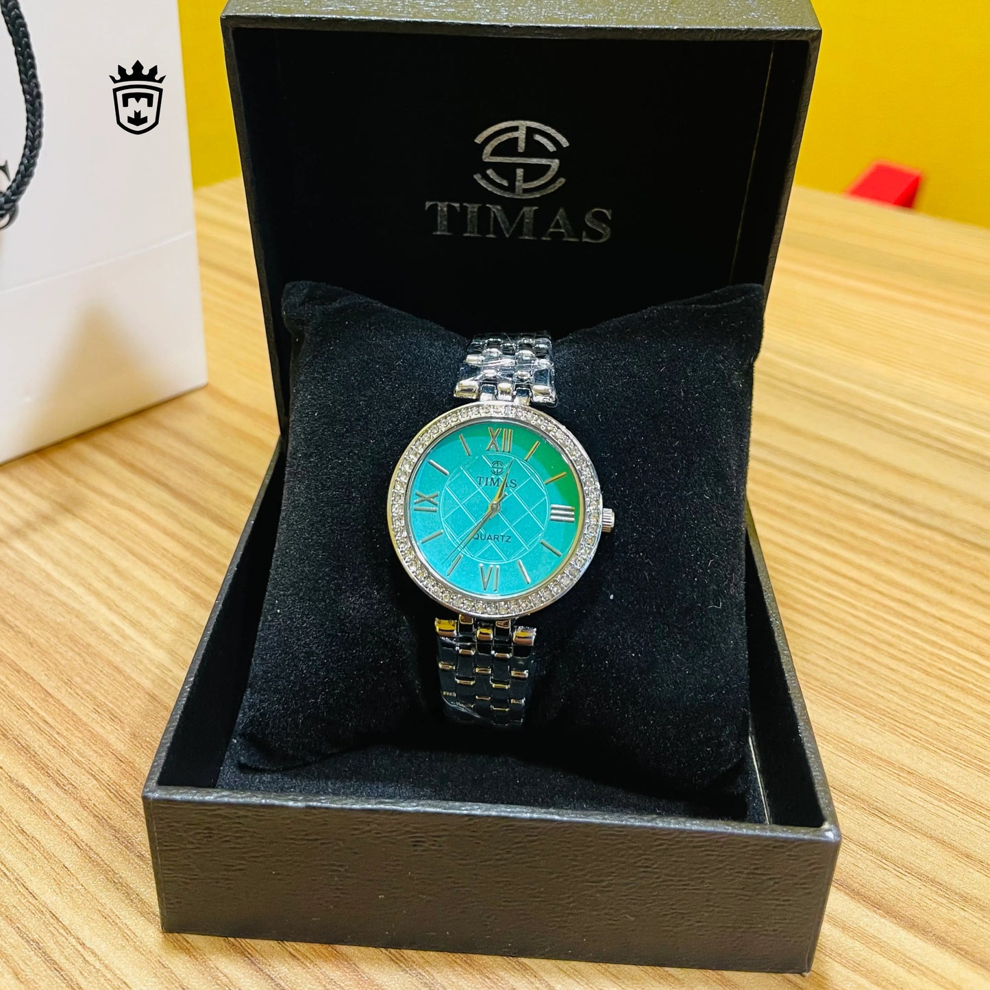 Turquoise Round Dial Watch