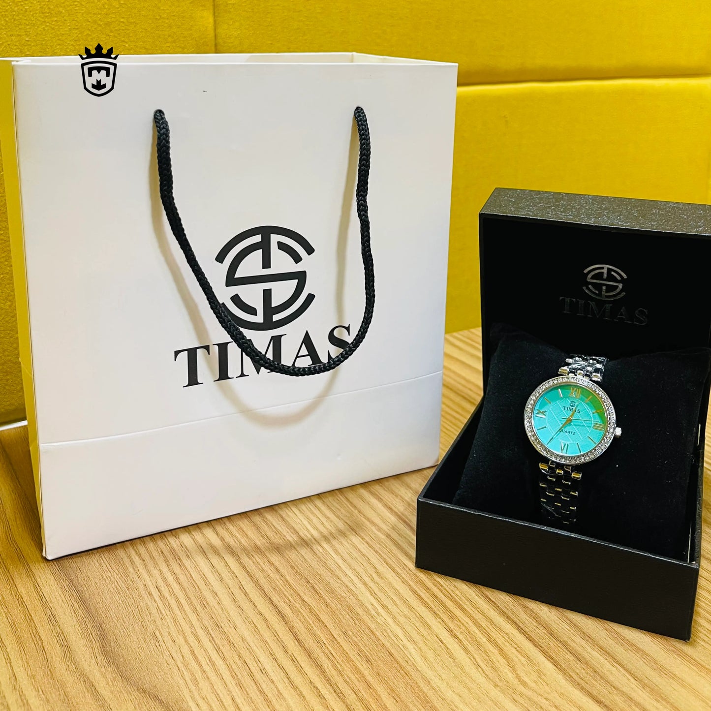 Turquoise Round Dial Watch