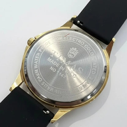Timas Classic Men's Watch with Silicone Strap