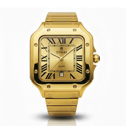 Timas Elegant Quartz Watch with Premium Steel Chain