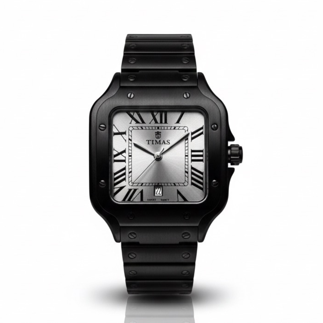 Timas Elegant Quartz Watch with Premium Steel Chain