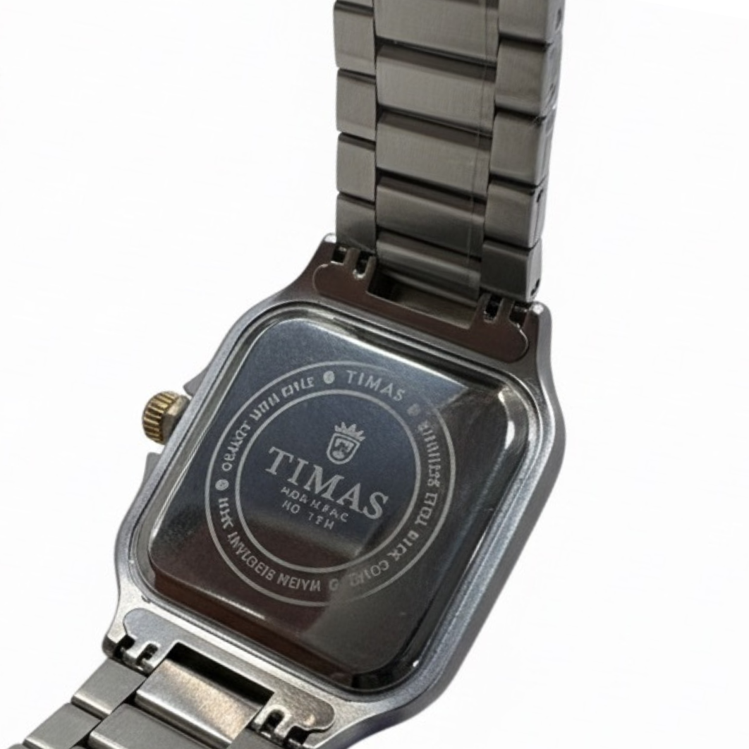 Timas Elegant Quartz Watch with Premium Steel Chain