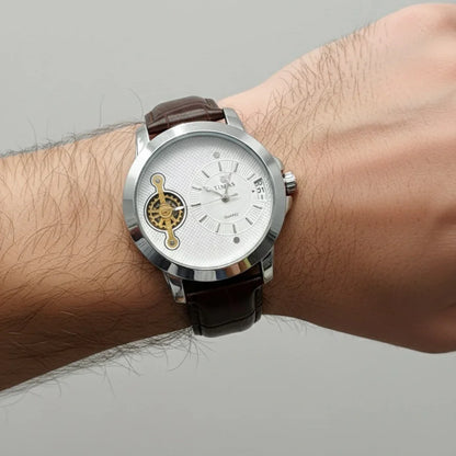 Timas Premium Quartz Watch – Classic Leather Elegance with All Working Dials