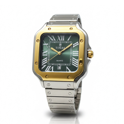 Timas Elegant Quartz Watch with Premium Steel Chain