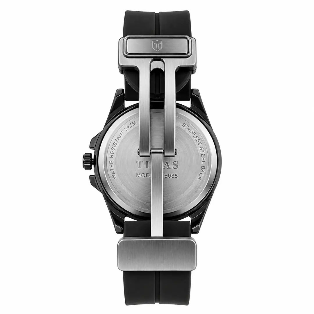 Timas Vector Series | Futuristic Geometric Dial Sports Watch with Premium Silicone Strap (AWTM-00269)