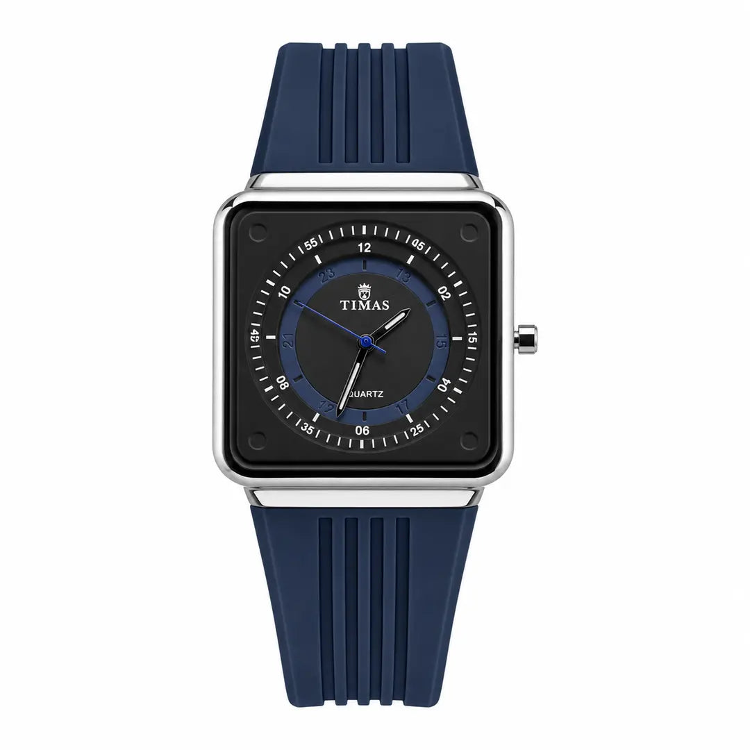 Timas Geometric Series|Minimalist Square Architecture with Track Dial Layout (AWTM-00250)
