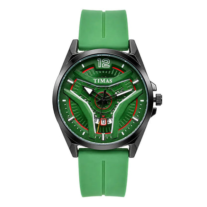 Timas Vector Series | Futuristic Geometric Dial Sports Watch with Premium Silicone Strap (AWTM-00269)