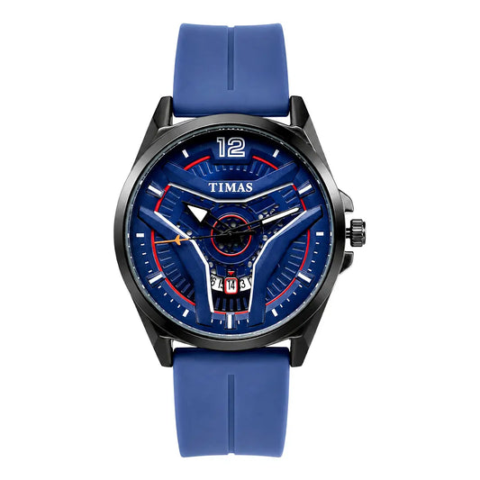 Timas Vector Series | Futuristic Geometric Dial Sports Watch with Premium Silicone Strap (AWTM-00269)