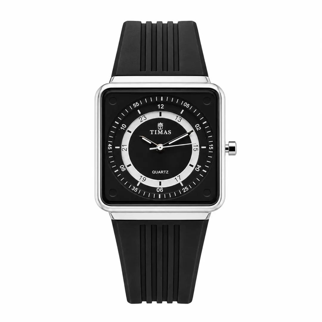 Timas Geometric Series|Minimalist Square Architecture with Track Dial Layout (AWTM-00250)
