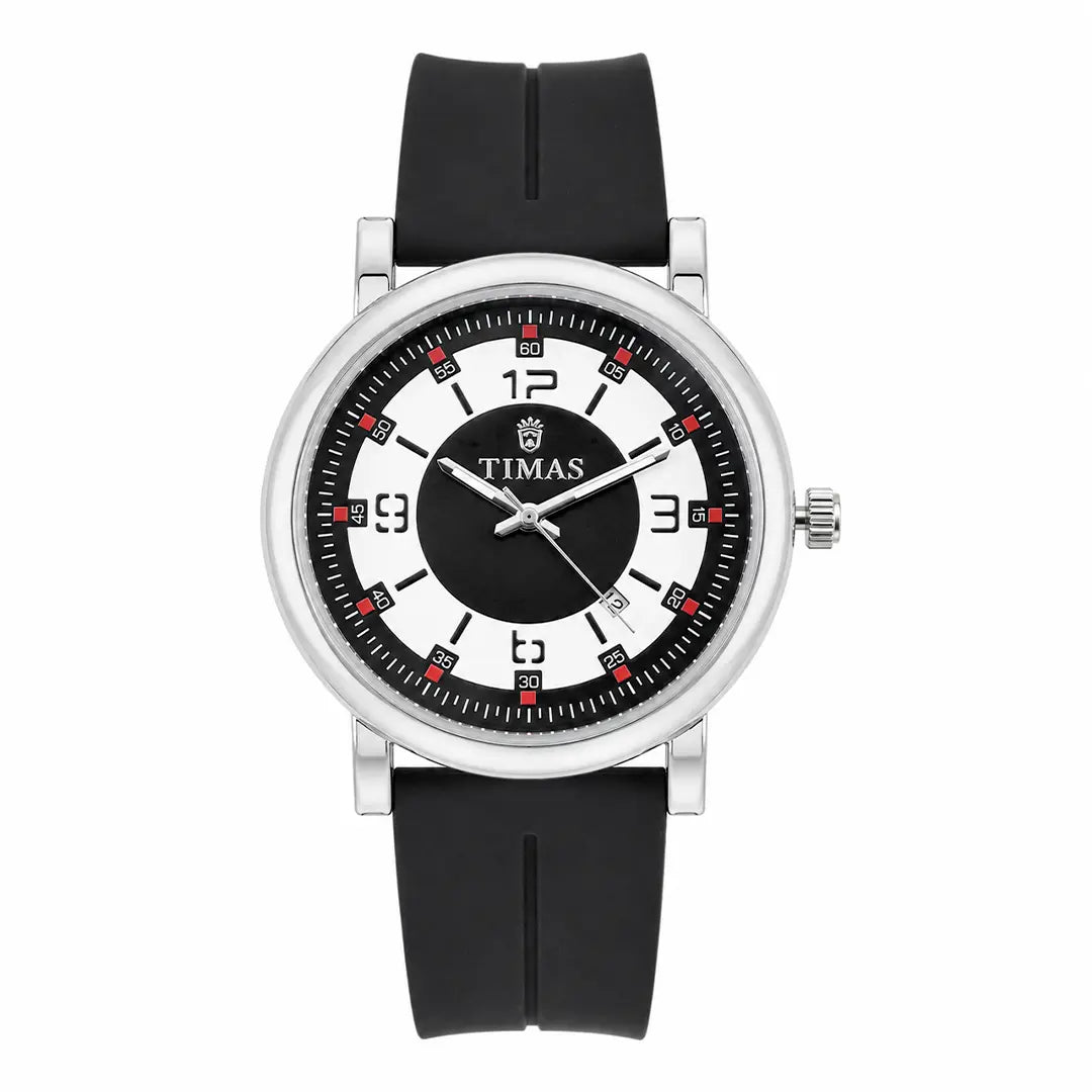 Timas Vector Series | Futuristic Geometric Dial Sports Watch with Premium Silicone Strap (AWTM-00270)