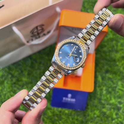 Timas Elegant Steel Ladies Watch